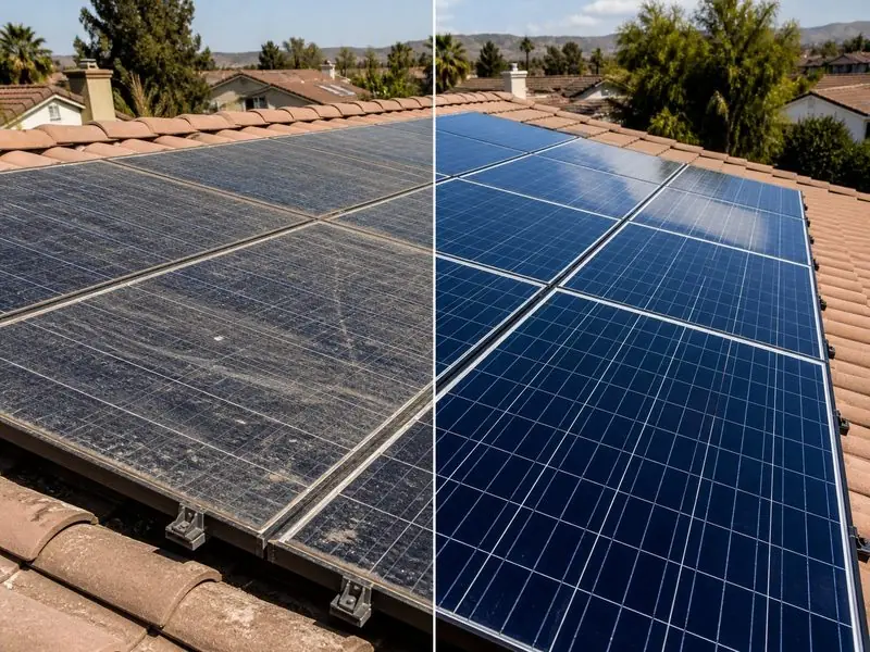 Nettoyage panneaux solaires